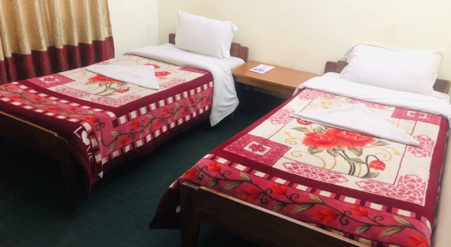 Кровать в общем номере Hotel Green Orchid pvt ltd
