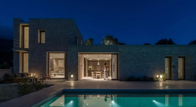 Вилла Luxury с 3 комнатами с видом на море Monolithoi Villas Mani
