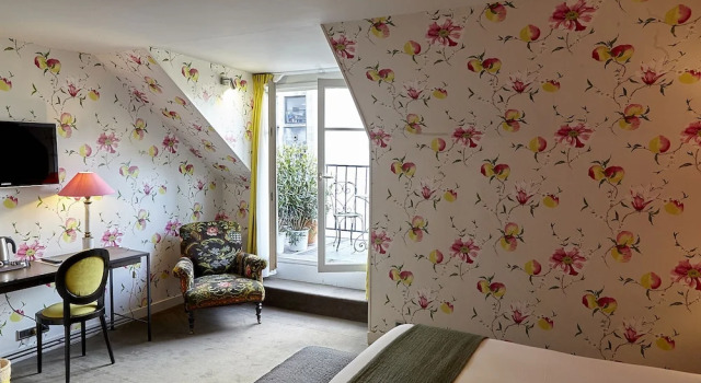 Двухместный номер Deluxe с балконом Hôtel du Danube Saint Germain