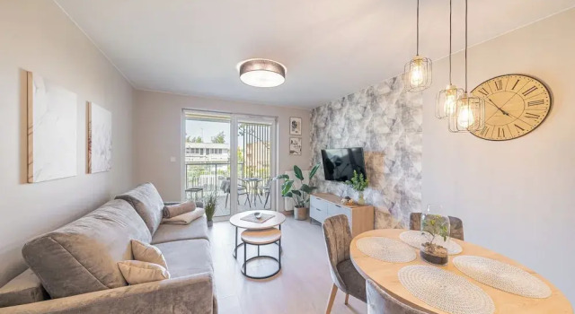 Апартаменты с балконом и рядом с пляжем Apartamenty przy Plaży Posesja Plażowa Grzybowo by POSESJA APARTAMENTY