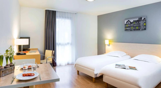 Двухместная студия Aparthotel Adagio Access Rennes Centre