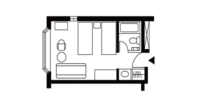 Трёхместный номер Standard Tsumagoi Prince Hotel