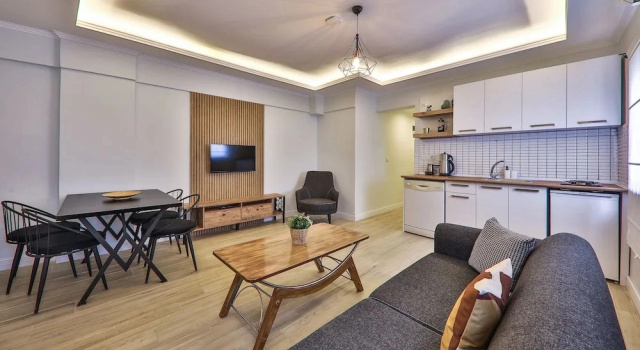 Семейный номер Standard c 1 комнатой с балконом Yaz Apart Hotel
