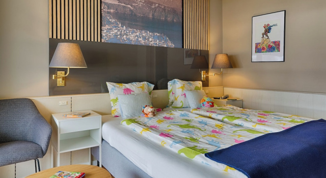 Четырёхместный семейный номер Standard Seehotel Riviera at Lake Lucerne