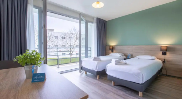 Двухместная студия с балконом Comfort Aparthotel Le Mans