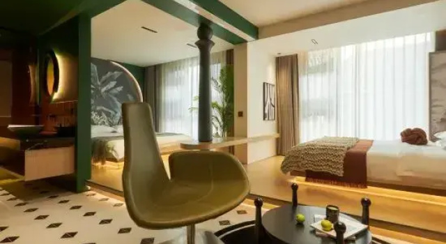 Четырёхместный семейный люкс Zhujiajian Xiadoo·Light Luxury Holiday Homestay (Cangzhi Wharf Guanyin Fajie Branch)