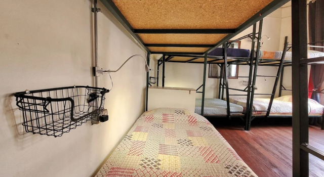Кровать в общем номере Maki Hostel Valparaiso