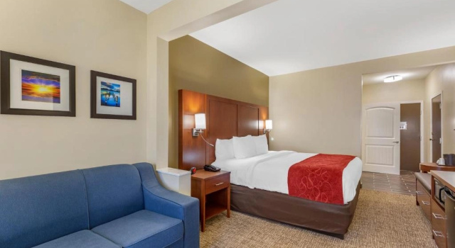 Четырёхместный люкс c 1 комнатой Comfort Suites Near Camp Lejeune