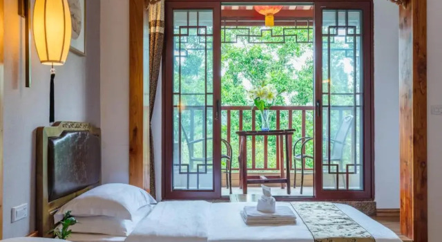 Standard Familie Zimmer mit Balkon Yangshuo River View Hotel
