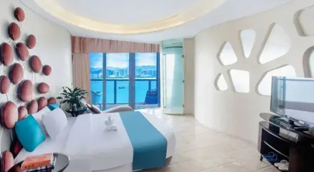 Люкс с 2 комнатами с видом на море Sanya Bay Phoenix Island Dream Chasing Sea Hotel