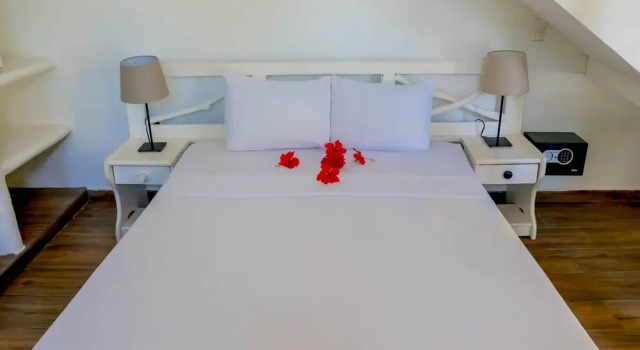 Четырёхместный номер Deluxe с видом на сад Afreeka Beach Hostel & Music Bar