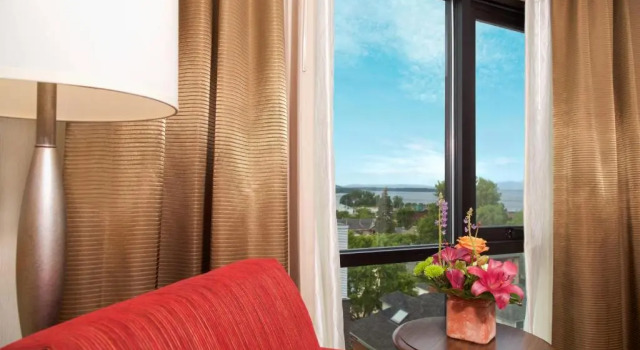 Номер Standard с видом на озеро Hilton Garden Inn Burlington Downtown
