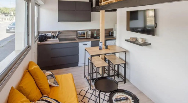 Студия Charming duplex apartment in Trouville Welkeys
