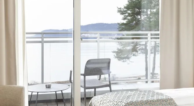 Двухместный номер с видом на океан Rosfjord Strandhotel