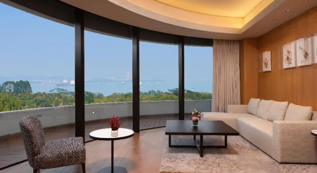 Номер Executive с балконом и с видом на море LN Garden Hotel Nansha Guangzhou