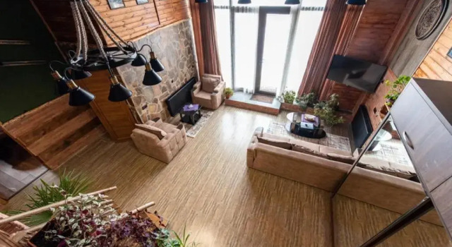 Evdo Apartments Loft2 Wooden House, Забронировать Апартаменты/квартира Отели Гудаури с бассейном, Бассейн