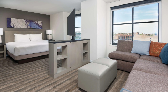 Двухместная студия люкс Hyatt House Chicago West Loop-Fulton Market