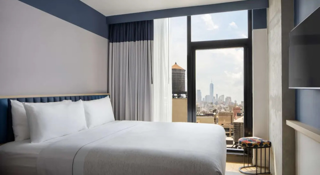 Двухместный номер Hearing Accessible с видом на город Motto by Hilton New York City Chelsea