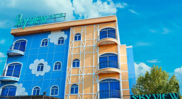 Кровать в общем номере Sky View Hotel Managed by OS