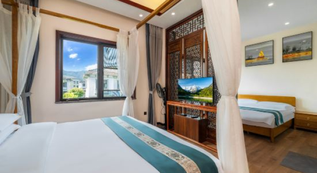 Люкс Deluxe Tengchongxi Water Garden Hot Spring Homestay