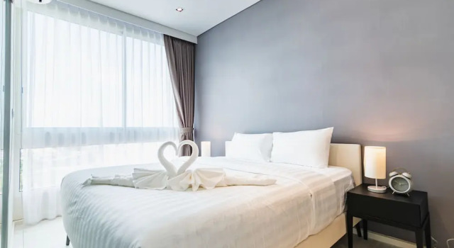 Двухместные апартаменты Superior с балконом и с частичным видом на море Pattaya Holiday at Veranda Residence Pattaya
