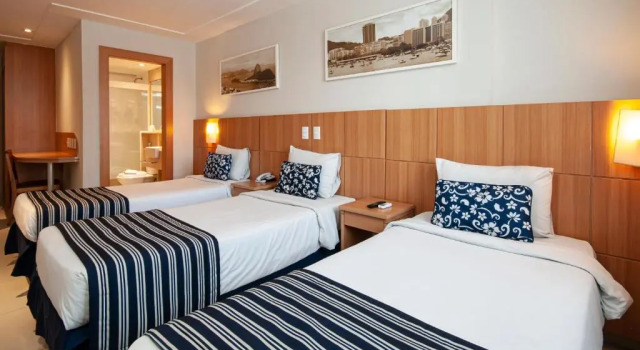 Трёхместный номер Standard Hotel Atlântico Rio