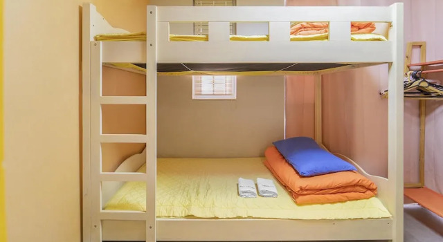 Кровать в общем номере Gapyeong Egghouse
