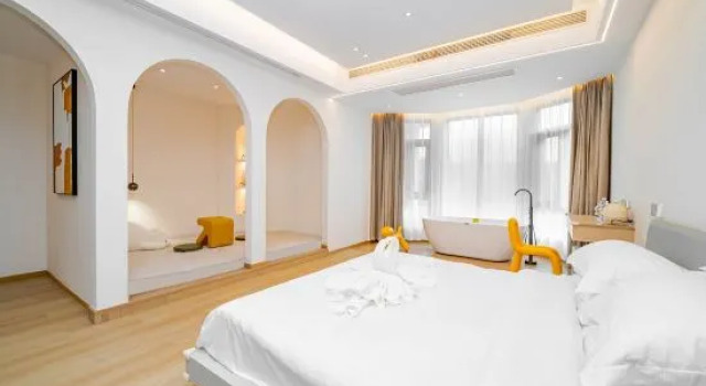 Двухместный семейный люкс Huzhou Shanyuxuan Homestay