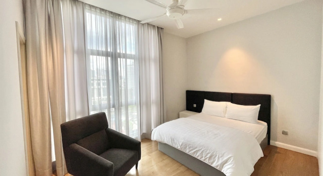 Апартаменты Deluxe с 2 комнатами с балконом и с видом на город Damai 88 Condominium