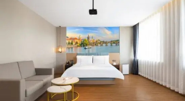 Двухместный люкс Shenyang Lijing Qingya Hotel ( Gliding Shengjing Hospital Wanda Plaza)