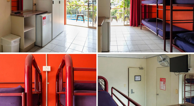 Кровать в общем номере Brisbane Backpackers Resort