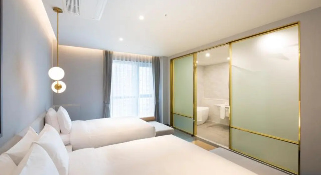 Двухместный номер Deluxe с видом на город Nampo Hound Hotel Premier