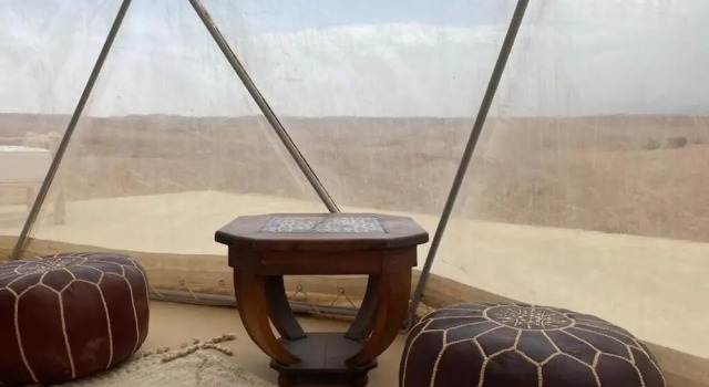 Тент с видом на горы Emeraude Camp Agafy
