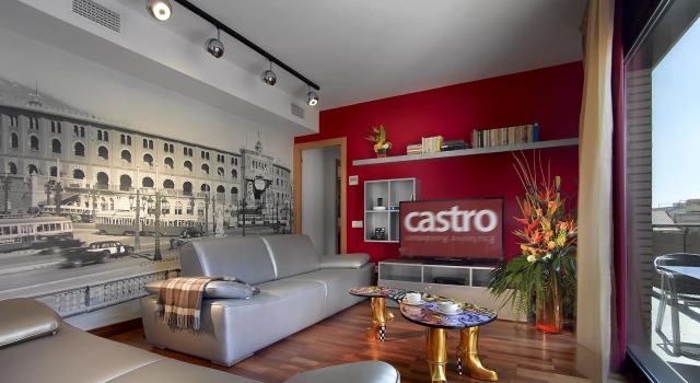 Кровать в общем номере Дуплекс Castro Exclusive Residences Sant Pau