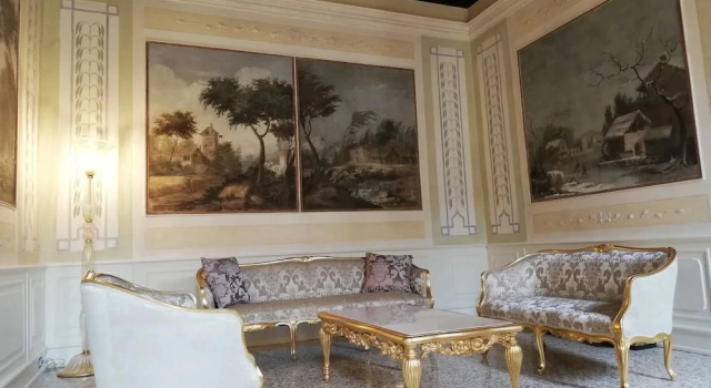 Четырёхместный люкс Frescoed Grand Ca Bonfadini Historic Experience