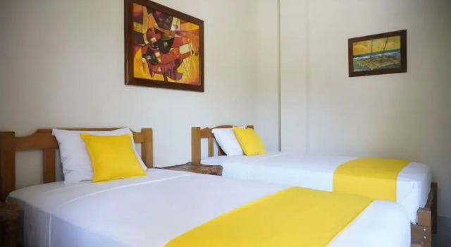 Económica Casal quarto com vista para a piscina Akumal Mancora
