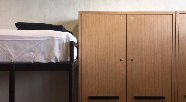 Кровать в общем номере The 80's Guesthouse