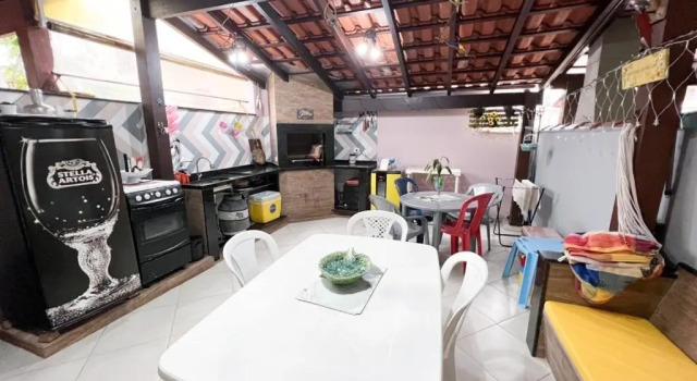 Paz e Mar Beach House - Aréa Gourmet completa