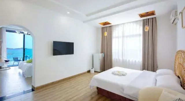Семейный люкс с видом на море Meizhou Island Xingyue Bay Guesthouse (Lianchi Ao Beach Branch)
