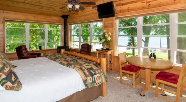 Standard Dreier Zimmer mit Seeblick Leech Lake Resort Bed & Breakfast