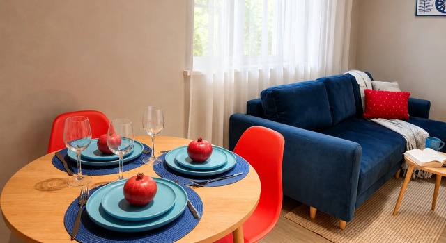 Arigami One-bedroom Apartment "Artichoke", Buchen Sie Ferienwohnung Kaliningrad (Königsberg) Oblast Kaliningrad