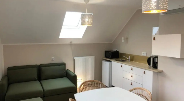 Апартаменты с видом на сад La Maison de la Douce Heure, 4 appartements climatisés avec jardin au centre ville proche des Thermes