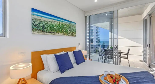 Apartment 1 Schlafzimmer mit eingeschränktem Meerblick Coco Mooloolaba