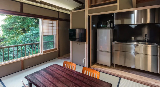 Suite 2 camere con balcone e con vista sul giardino Machiya Maya Gion