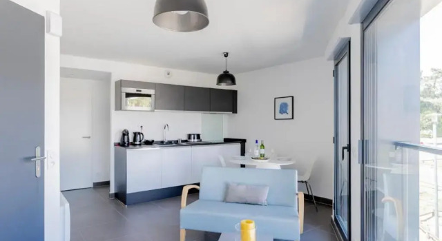 Апартаменты c 1 комнатой с видом на море Résidence Les Suites Du Ferret