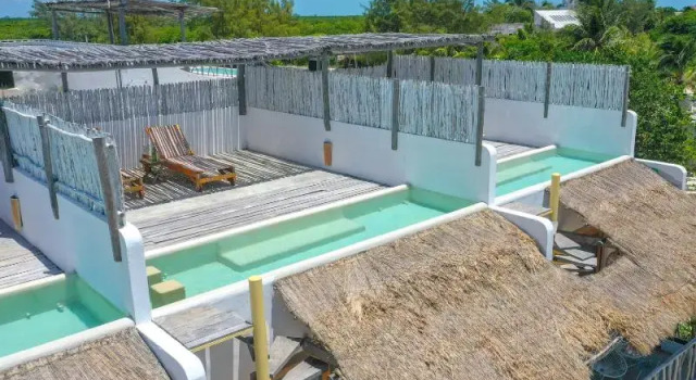 Двухместный номер Deluxe с балконом и с видом на океан Punta Blanca | Beachfront Boutique Hotel