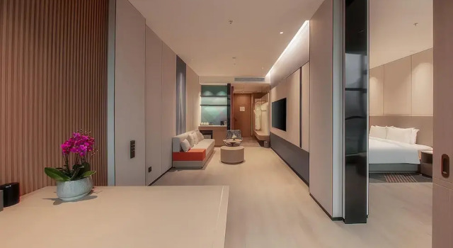 Двухместный люкс c 1 комнатой с видом на реку Holiday Inn Express Chongqing Nanbin Road by IHG
