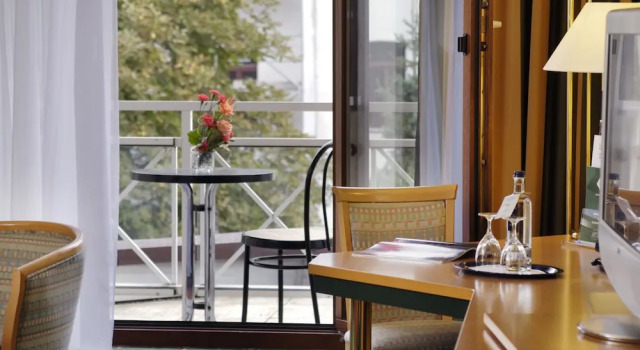 Двухместный номер Comfort с видом на сад Balance Hotel Leipzig Alte Messe