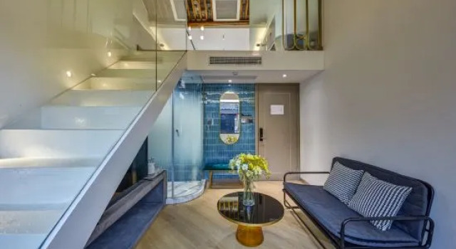 Семейный тент Дуплекс с видом на реку Tongli Qingyan · Shangpin Courtyard Riverside Vacation Apartment