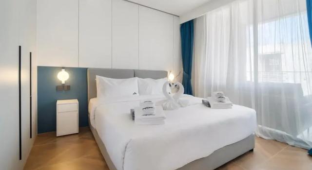 Апартаменты c 1 комнатой с балконом Beachfront 1bedroom Apartment